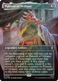 Palantir of Orthanc (Borderless) (Surge Foil) — The Hobbit: Eternal-Legal