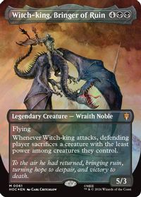 Witch-king, Bringer of Ruin (Borderless) (Surge Foil) — The Hobbit: Eternal-Legal