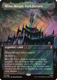 Minas Morgul, Dark Fortress (Borderless) (Surge Foil) — The Hobbit: Eternal-Legal