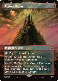 Mount Doom (Borderless) (Surge Foil) — The Hobbit: Eternal-Legal