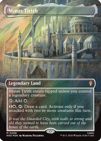 Minas Tirith (Borderless) (Surge Foil) — The Hobbit: Eternal-Legal