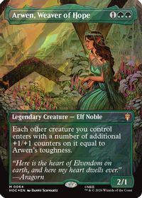 Arwen, Weaver of Hope (Borderless) (Surge Foil) — The Hobbit: Eternal-Legal