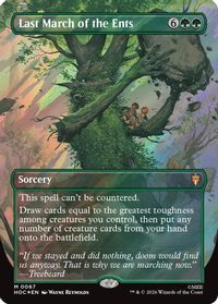 Last March of the Ents (Borderless) (Surge Foil) — The Hobbit: Eternal-Legal