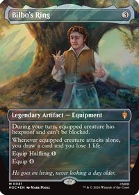 Bilbo's Ring (Borderless) (Surge Foil) — The Hobbit: Eternal-Legal