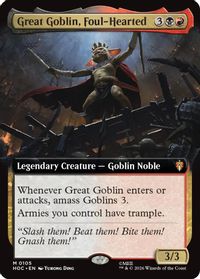 Great Goblin, Foul-Hearted (Extended Art) — The Hobbit: Eternal-Legal