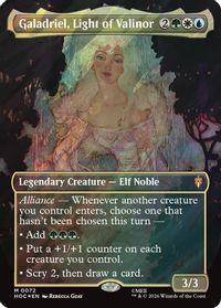 Galadriel, Light of Valinor (Borderless) (Surge Foil) — The Hobbit: Eternal-Legal