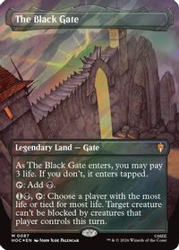 The Black Gate (Borderless) (Surge Foil) — The Hobbit: Eternal-Legal