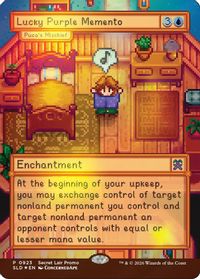 Lucky Purple Memento - Puca's Mischief — Secret Lair Drop Series