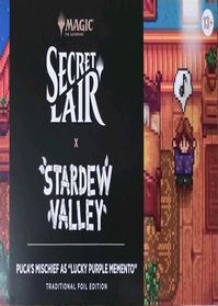 Secret Lair Drop: Secret Lair x Stardew Valley - Puca's Mischief As "Lucky Purple Memento"  - Traditional Foil Edition — Secret Lair Drop Series