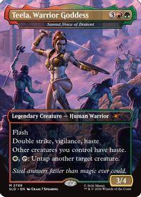 Teela, Warrior Goddess - Samut, Voice of Dissent — Secret Lair Drop Series