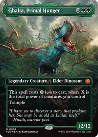 Ghalta, Primal Hunger (Borderless) — Commander: Foundations