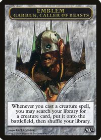 Emblem - Garruk, Caller of Beasts — Magic 2014 (M14)