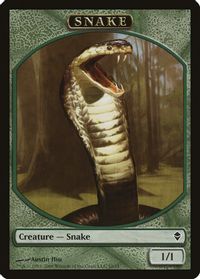 Snake Token — Zendikar