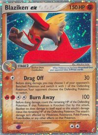 Blaziken ex — EX Crystal Guardians