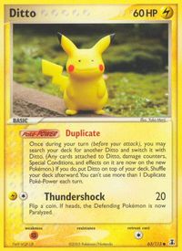 Ditto - 63/113 (Pikachu) — EX Delta Species