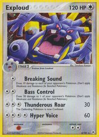 Exploud — EX Hidden Legends