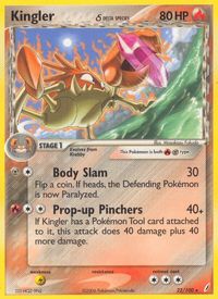 Kingler (Delta Species) — EX Crystal Guardians
