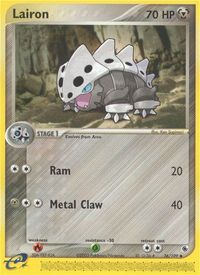 Lairon - 36/109 — EX Ruby and Sapphire