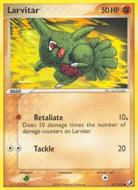 Larvitar — EX Unseen Forces