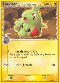 Larvitar (Delta Species) — EX Dragon Frontiers
