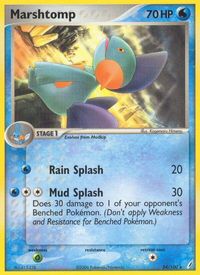 Marshtomp - 024/100 — EX Crystal Guardians