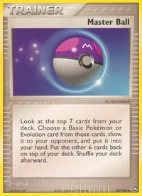 Master Ball — EX Power Keepers