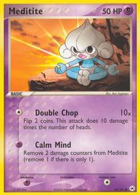 Meditite - 65/101 — EX Hidden Legends