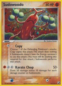 Sudowoodo — EX Unseen Forces