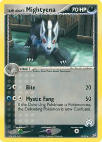 Team Aqua's Mightyena - 15/95 — EX Team Magma vs Team Aqua