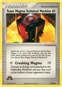 Team Magma Technical Machine 01 — EX Team Magma vs Team Aqua