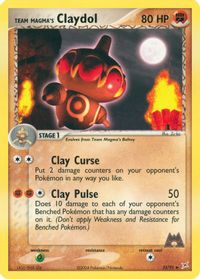 Team Magma's Claydol - 33/95 — EX Team Magma vs Team Aqua