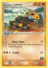 Team Magma's Lairon - 20/95 — EX Team Magma vs Team Aqua