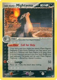 Team Magma's Mightyena - 37/95 — EX Team Magma vs Team Aqua