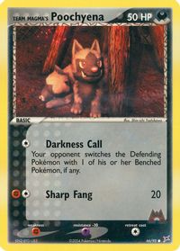 Team Magma's Poochyena - 66/95 — EX Team Magma vs Team Aqua
