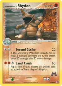 Team Magma's Rhydon - 22/95 — EX Team Magma vs Team Aqua
