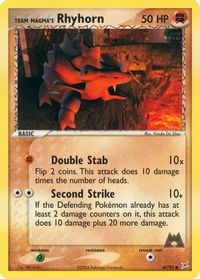 Team Magma's Rhyhorn - 67/95 — EX Team Magma vs Team Aqua