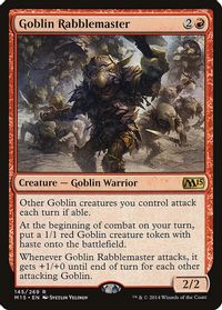 Goblin Rabblemaster — Magic 2015 (M15)
