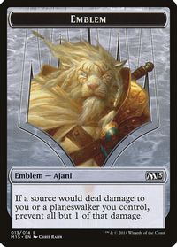 Emblem - Ajani Steadfast — Magic 2015 (M15)