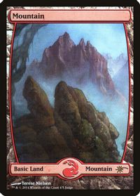 Mountain - Full Art (4) — Judge Promos
