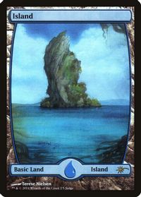 Island - Full Art (2) — Judge Promos