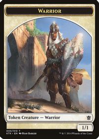 Warrior Token (003) — Khans of Tarkir