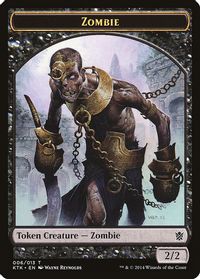 Zombie Token — Khans of Tarkir