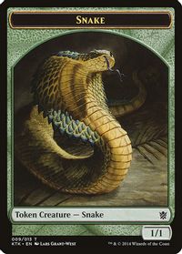 Snake Token — Khans of Tarkir