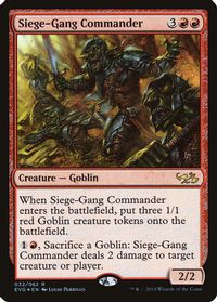 Siege-Gang Commander — Duel Decks: Anthology