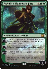 Freyalise, Llanowar's Fury (Commander 2014) — Oversize Cards