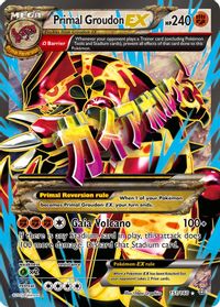 Primal Groudon EX (Omega - 151 Full Art) — XY - Primal Clash