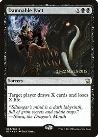 Damnable Pact — Prerelease Cards