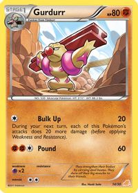 Gurdurr — BW Trainer Kit: Excadrill & Zoroark