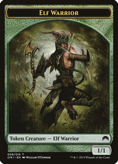 Elf Warrior Token card art