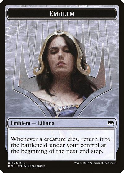 Emblem - Liliana, Defiant Necromancer card art